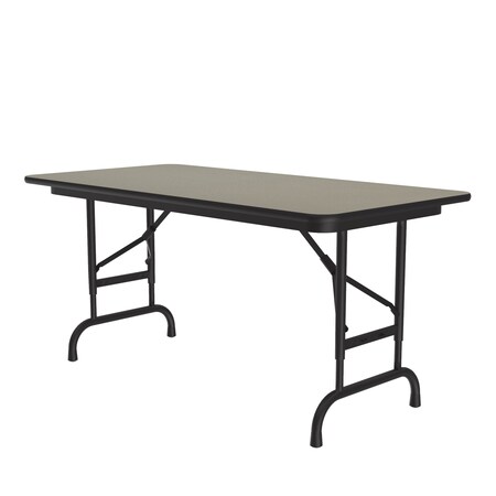 Correll CFA Adjustable HPL Folding Tables 24x48 Savannah Sand CFA2448PX-54